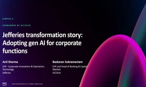 Jefferies transformation story: Adopting gen AI for corporate functions