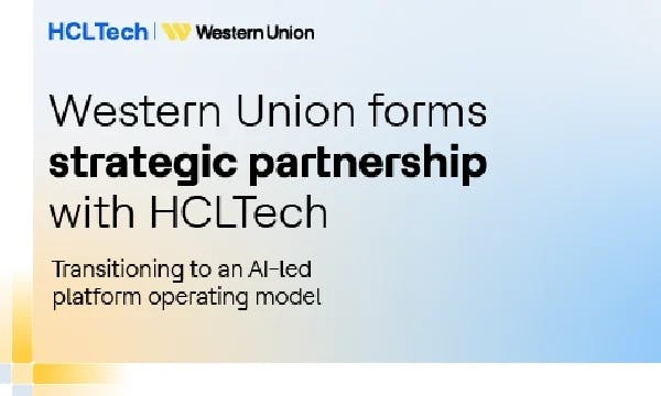 Western Union forma parceria estratégica com a HCLTech para transitar para um modelo operacional de plataforma liderado por IA