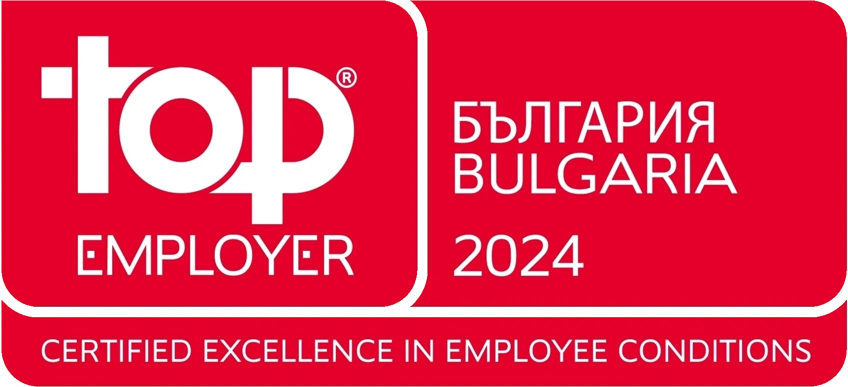 We are a Top Employer in Bulgaria