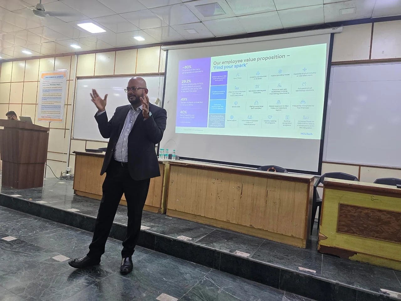 Presenting HCLTech Employee Value Proposition at DTU Delhi