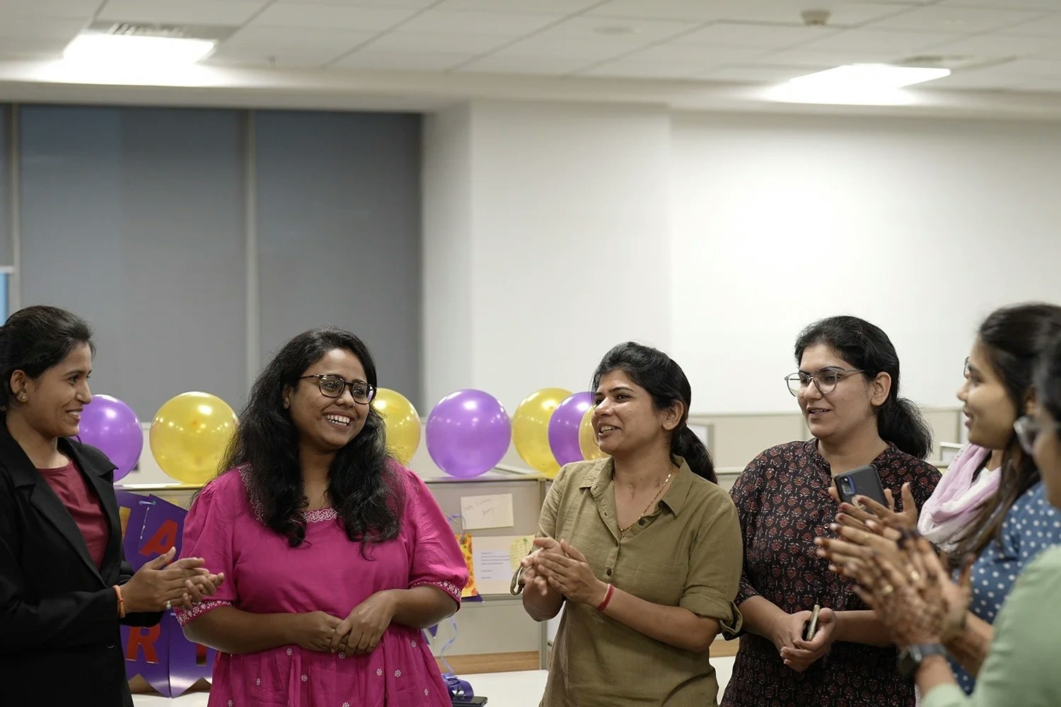 Joyful moments with colleagues Joyful moments with colleagues