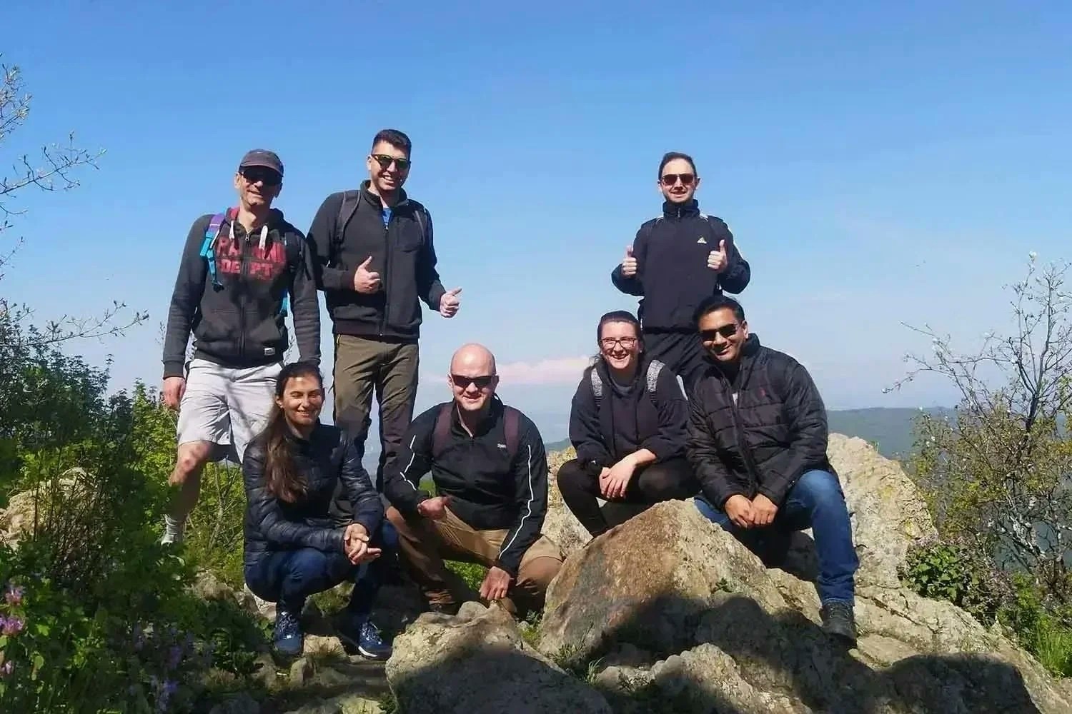 Supercharged HCLTechies on mountain day Supercharged HCLTechies on mountain day