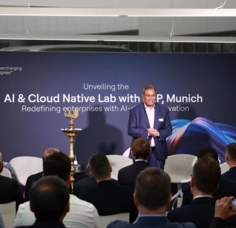 Die Eröffnungszeremonie für das Innovationslabor für SAP Business AI in München Die Eröffnungszeremonie für das Innovationslabor für SAP Business AI in München