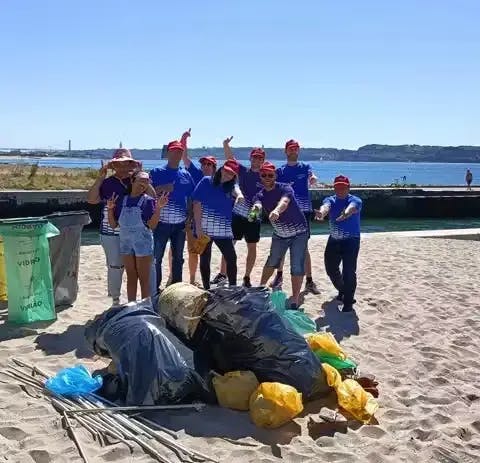 Portugal Beach Cleaning Drive - HCLTech CSR