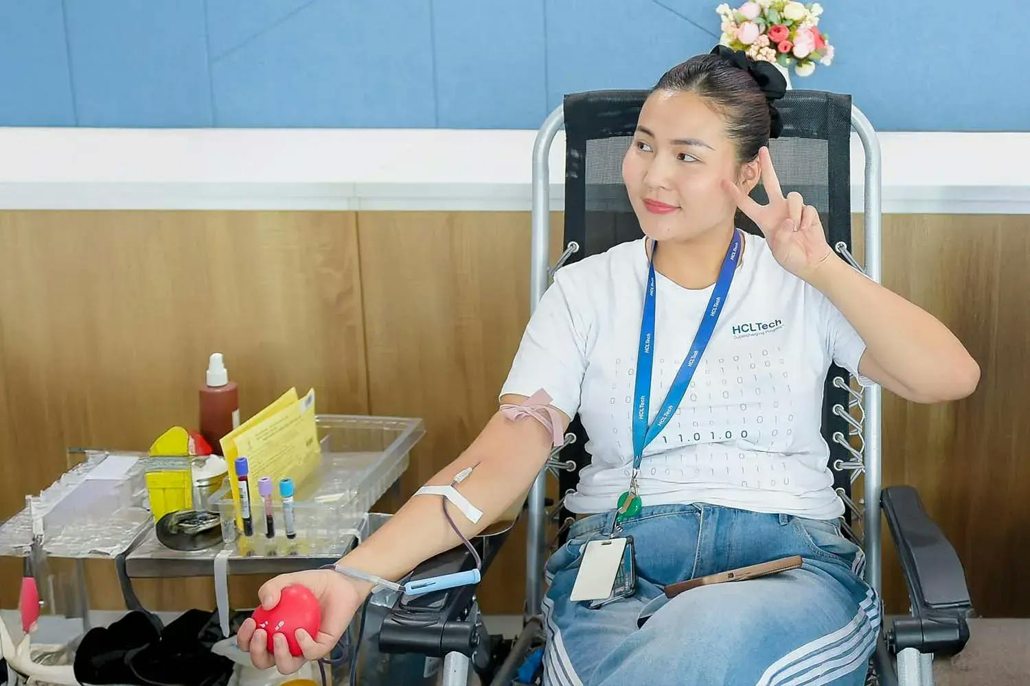 Blood donation drive at Hanoi office