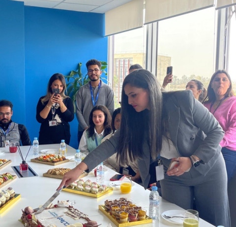 Celebrating the launch of transportation service for employees