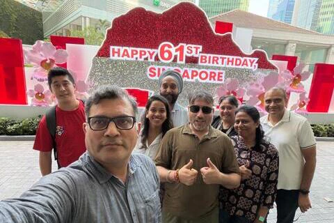 life at Singapore birthday celebration