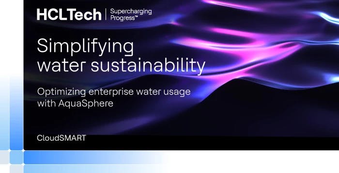 Simplifying water sustainability: Optimizing enterprise water usage with AquaSphere