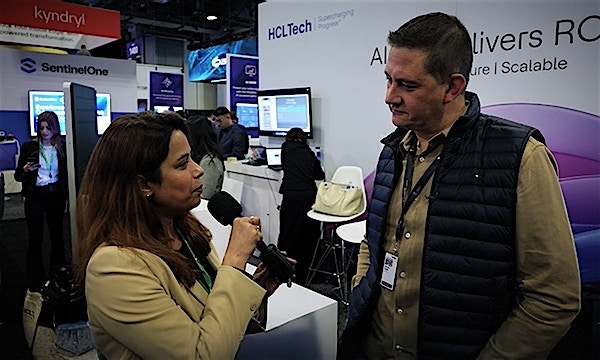 Client interview at AWS re:Invent