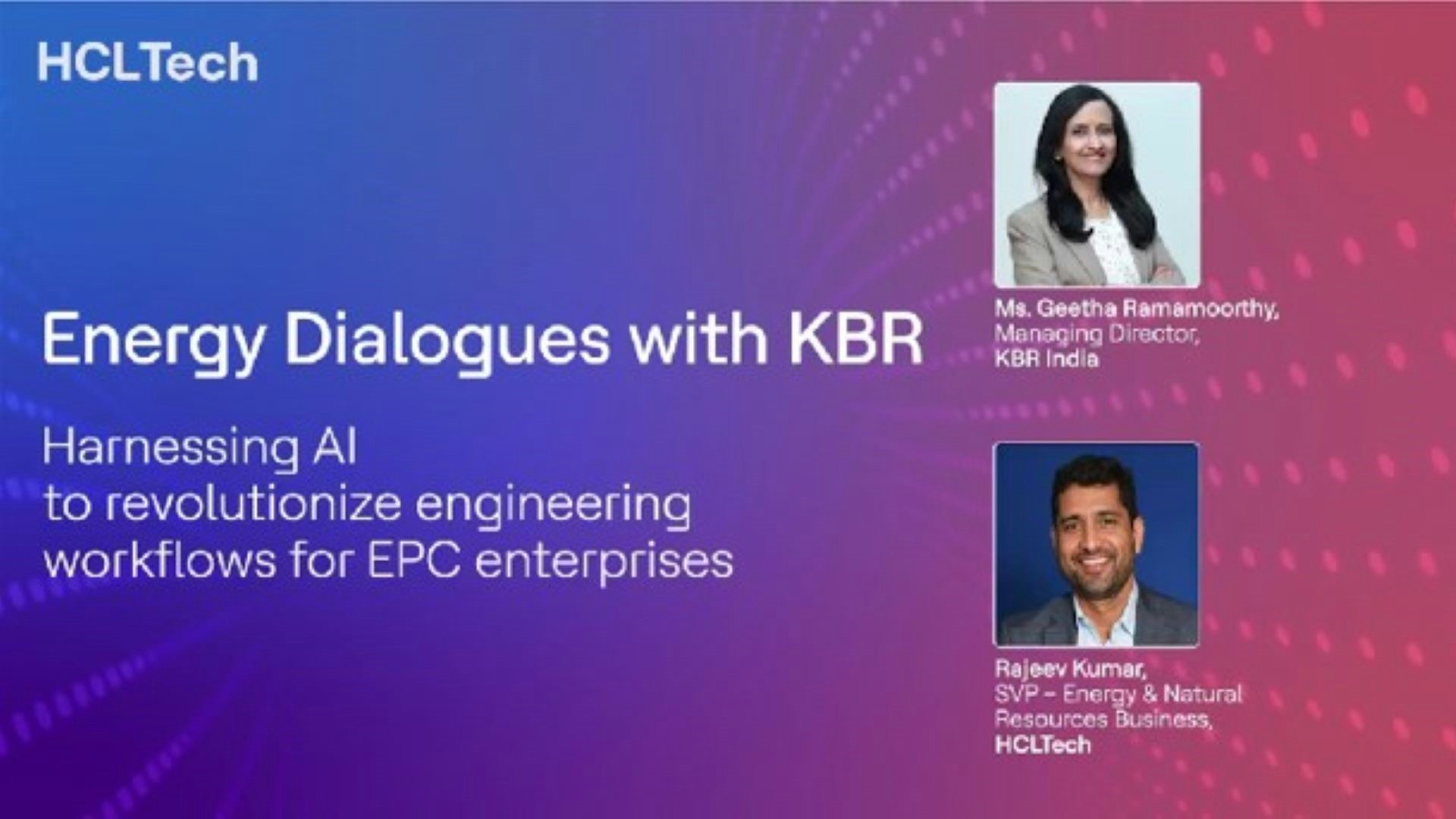 Energy Dialogues with KBR