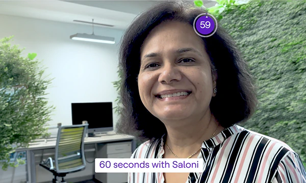 60 seconds with Saloni Mangal
