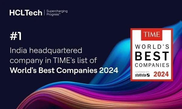 HCLTech ranked no.1 India-headquartered company in TIME magazine's World's Best Companies 2024 list