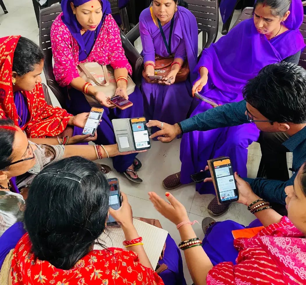 ASHA workers facilitating Maternal Mental Health Awareness