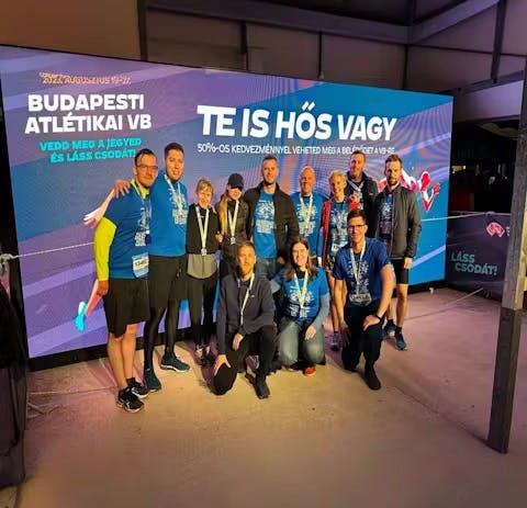 Our team at Lake Balaton Charity Run