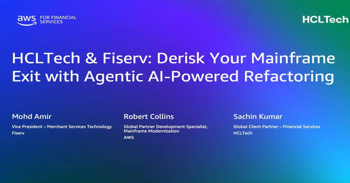 Derisk your mainframe exit with agentic AI‑powered refactoring | HCLTech