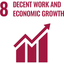 Decent work & growth icon